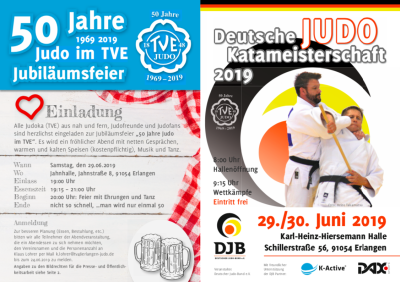 Deutsche Katameisterschaften und 50 Jahre TV1848 Erlangen Judo