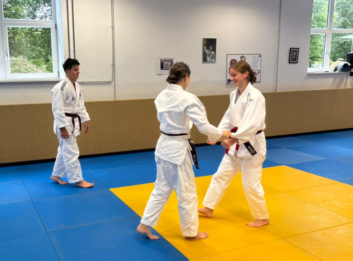 Auf der Matte wurden Handzeichen und Wertungen geübt.