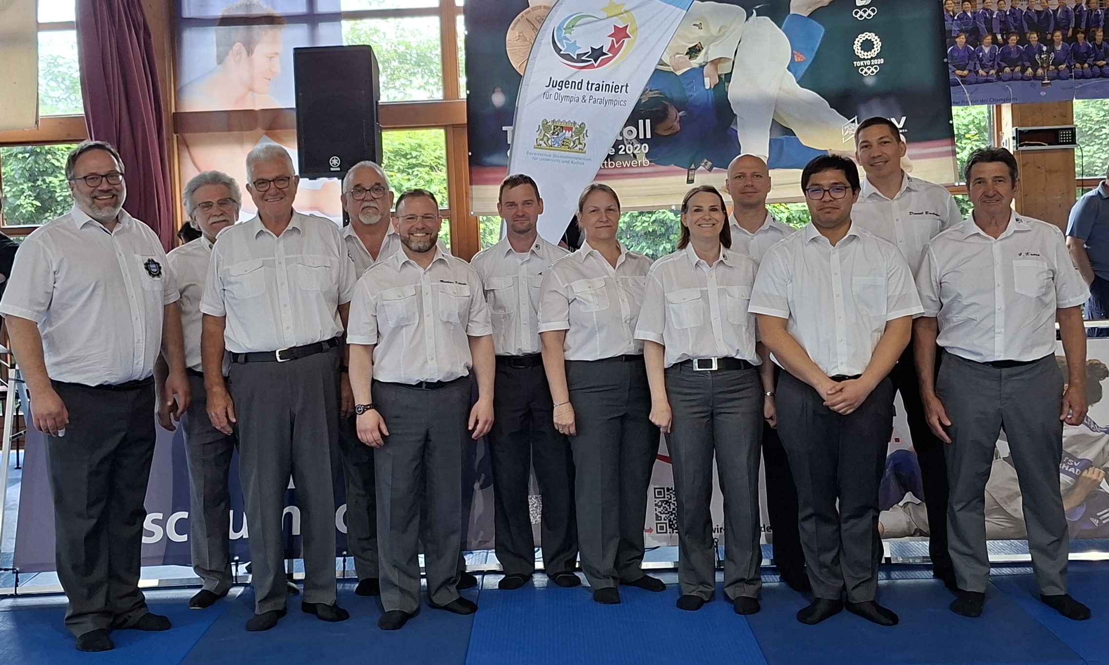 Das Kampfrichterteam beim Landesfinale der Schulen