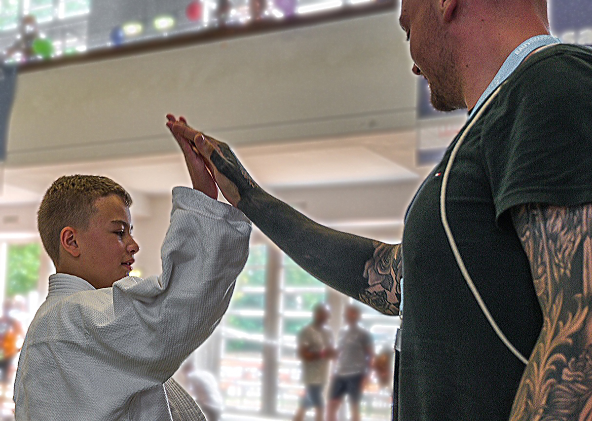 Schüler und Trainer