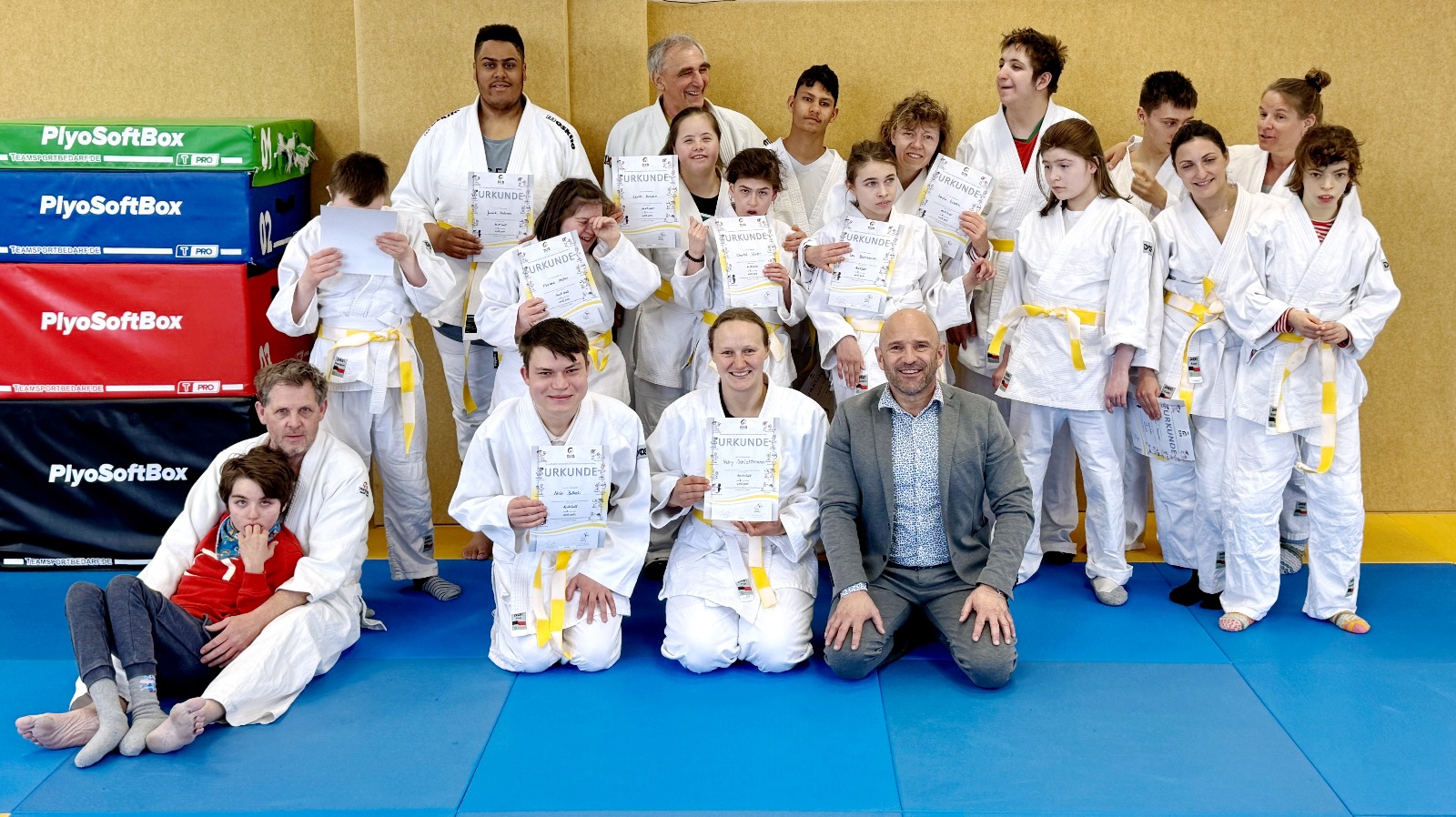 Integratives Judo mit Gürtelprüfung