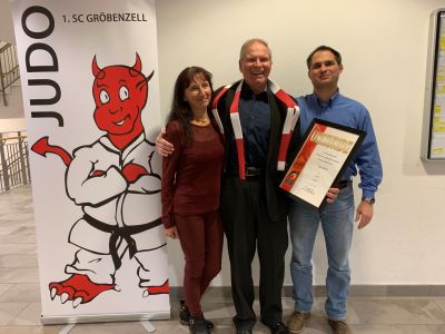 Danverleihung im Rahmen der Gröbenzeller Neujahrsgala 6. Dan für Paul Barth