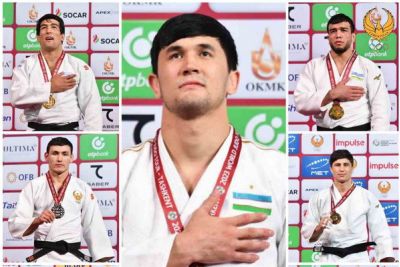 Usbekische Nationalmannschaft zum Training in München