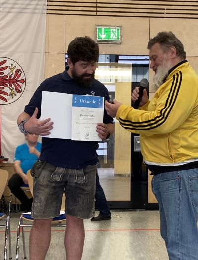 Florian Sachs wird geehrt