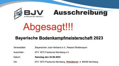 Abgesagt!!! Bayerische Bodenmeisterschaften 