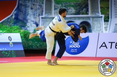 Stark bis ins Halbfinale gekämpft: Lukas Vennekold beim Grand Slam in Baku