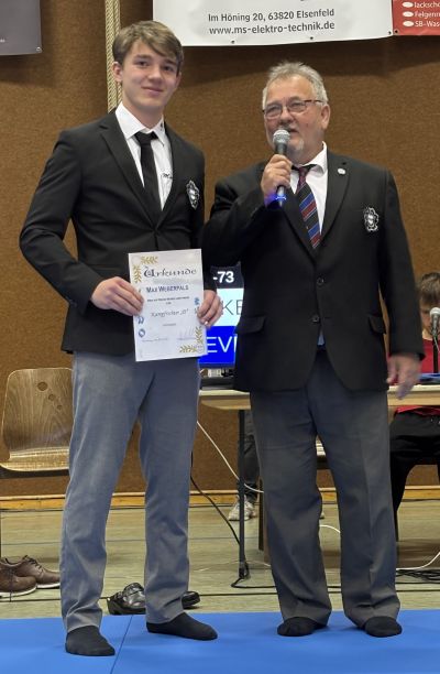 Neuer E-Kampfrichter und neuer D-Kampfrichter im Bezirk Unterfranken